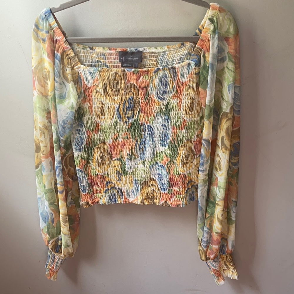 Fall festive Anthropologie blouse!